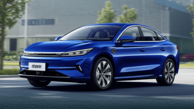 BYD electric vehicle Chinese EV brand modern sedan