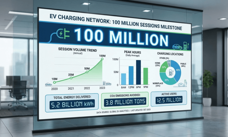 ChargePoint 100 million charging sessions data infographic chargepoint charging sessions