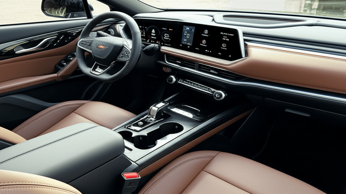 Chevrolet Blazer EV interior dashboard leather seats