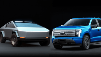 Tesla Cybertruck vs Ford F-150 Lightning electric trucks comparison
