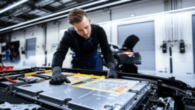 EV battery warranty 2026 - Electric vehicle battery pack inspection at authorized service center