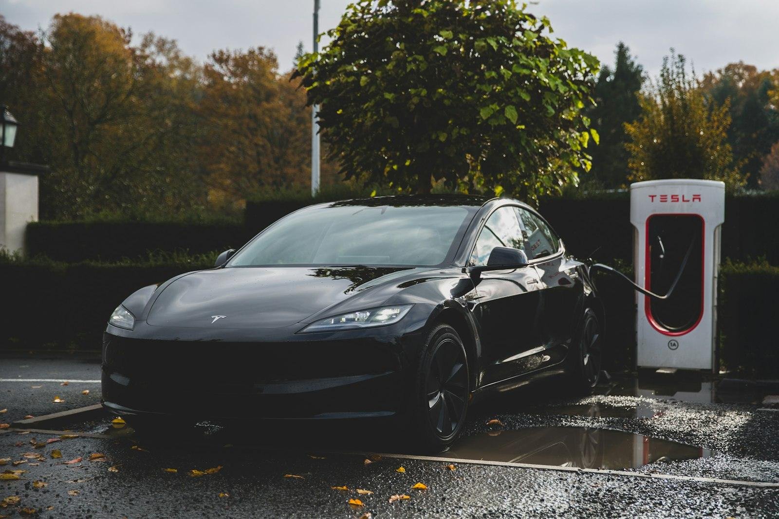 Tesla Supercharger EV Charging Station