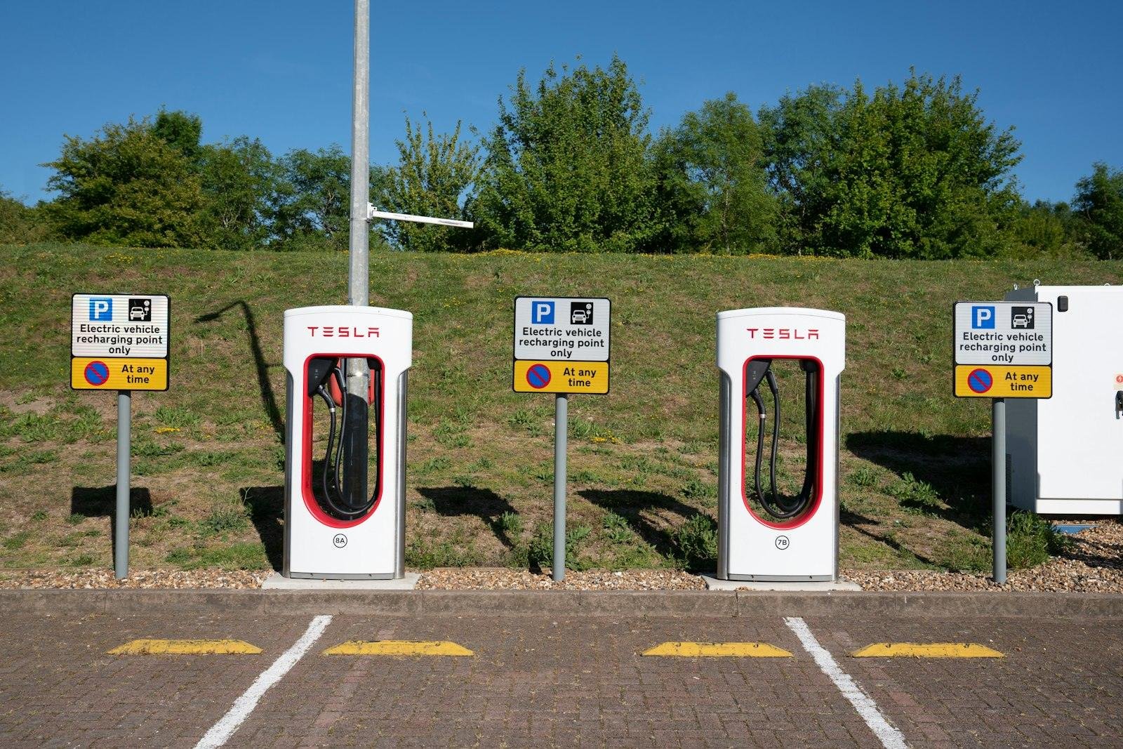 Tesla Supercharger EV charging station