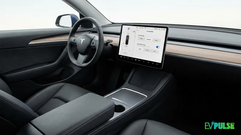 EV driving mode selector screen showing one pedal driving option 2026