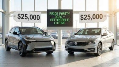 Electric cars achieve price parity with gasoline vehicles in 2026. Cost comparison data and analysis. Why EVs are now the smarter financial choice.