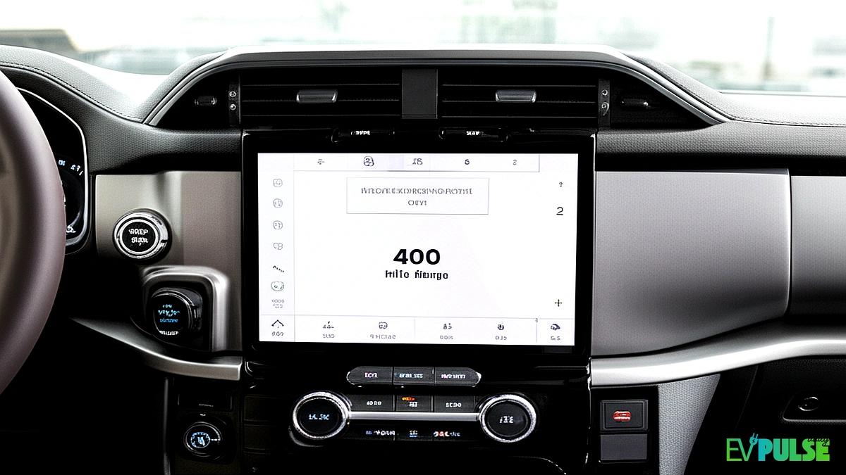 Ford F-150 Lightning 2026 interior with work dashboard