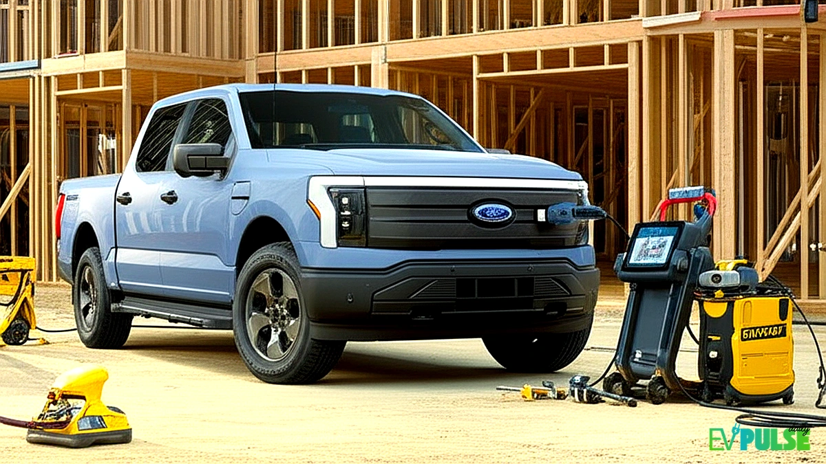 Ford F-150 Lightning 2026 Pro Power system at work site