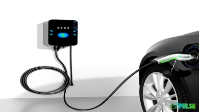 Level 2 EV charger installed in residential garage