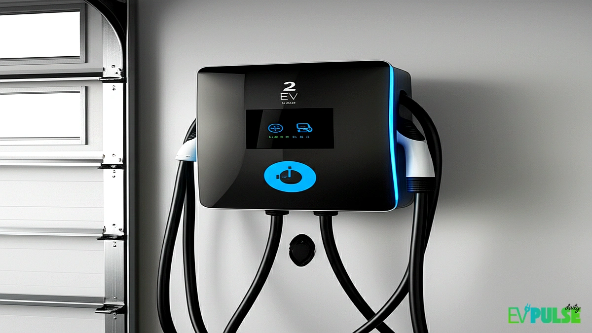 Modern Level 2 EV charging station