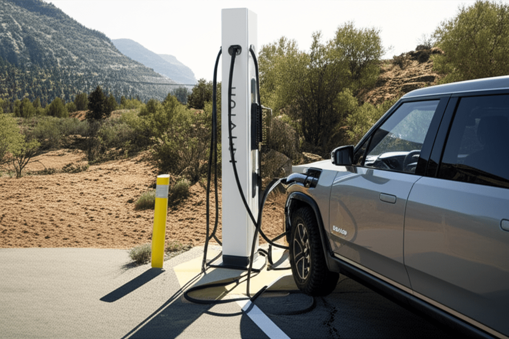 Rivian Adventure Network charging station rivian r2 2026
