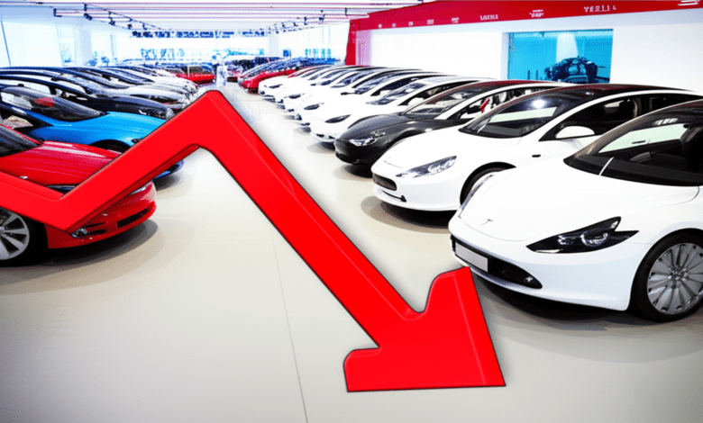 Tesla sales decline 2026 analysis showing downward trend
