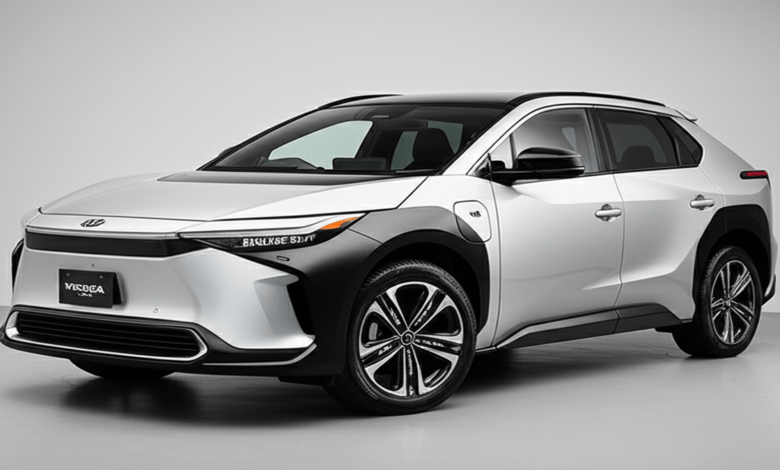 Toyota bZ4X 2026 electric SUV silver crossover