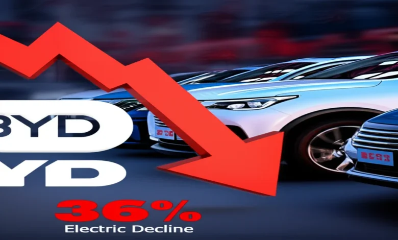 BYD sales drop 36% in February 2026, marking six consecutive months of decline. Analysis of causes, market impact, and what this means for Tesla and EV buyers.