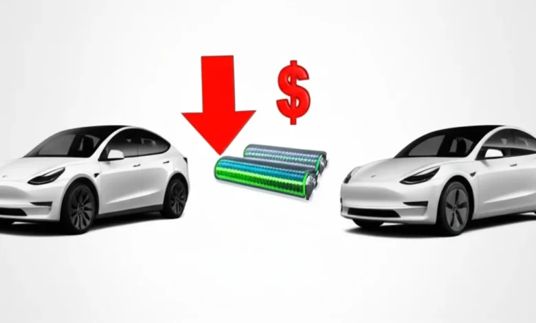 Tesla cheap Model Y and Model 3 2026 variants with 20% cost reduction through new battery technology and simplified manufacturing. E41 and D50 projects target $32K-$35K price points.
